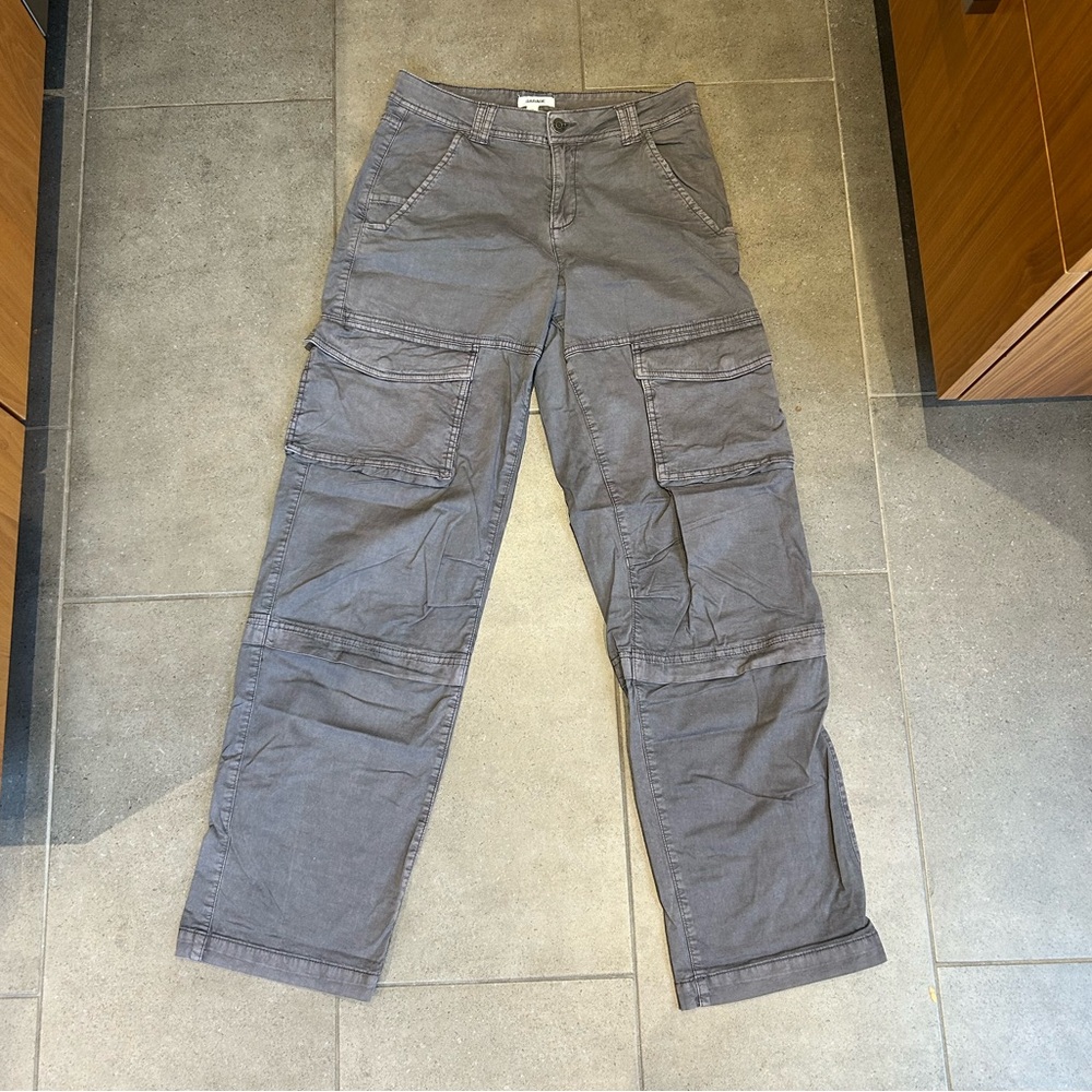 Gray baggy cargo pants